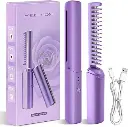 Mobile Heat Comb Portable Heat Comb Travel Heat Comb Handheld Heat Comb Cordless Heat Comb Mini Heat Comb Heat Straightening Comb Rechargeable Heat Comb Compact Heat Comb (PAK OF 1