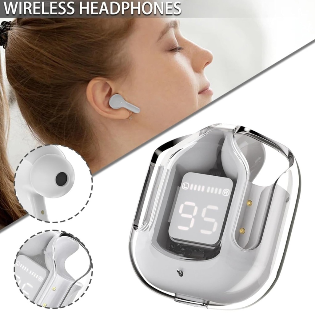 Ultrapods Earbuds True Wireless Earbuds Bluetooth 5.1 with mic and Charging Case Bluetooth Headset Earbuds for All Smart Phones