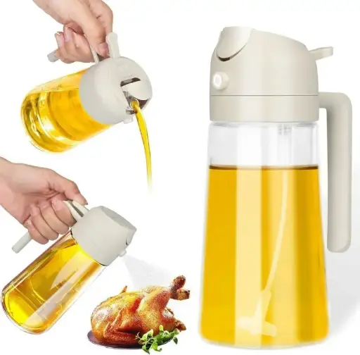 Glass Oil Bottle with Mist Spray