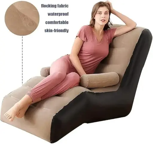 Inflatable Lazy Recliner Sofa  Set With Armrest